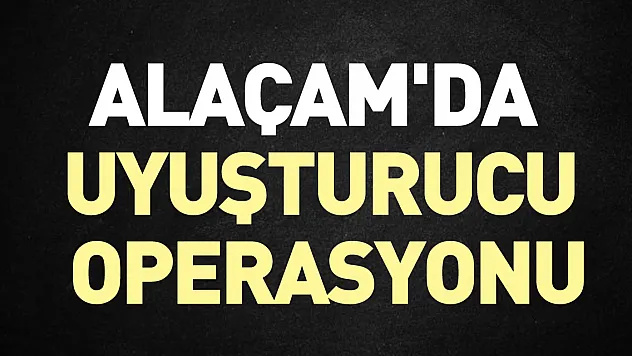 Alaçam'da uyuşturucu operasyonu