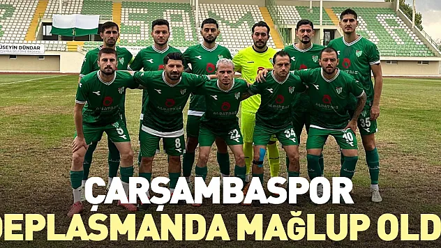 Çarşambaspor Deplasmanda Mağlup Oldu