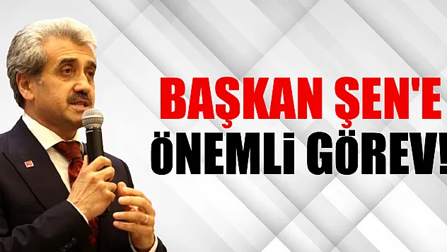Başkan Şen'e önemli görev!