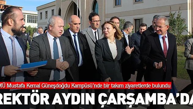 OMÜ Rektörü Fatma Aydın Çarşamba'da