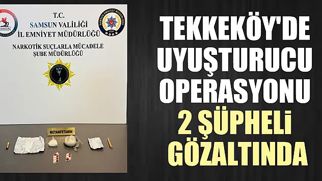 Tekkeköy'de Uyuşturucu Operasyonu 2 Şüpheli Gözaltında