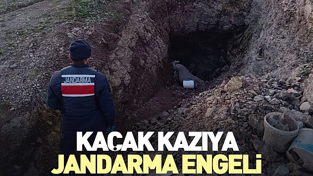 Kaçak Kazıya Jandarma Engeli