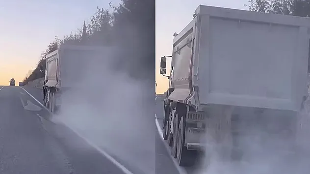 Yola kum dökerek ilerledi