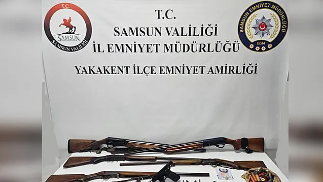 2 kişi ruhsatsız silah ve mermiyle yakalandı