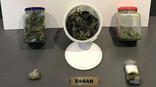 Esrarla yakalanan şahıs gözaltına alındı
