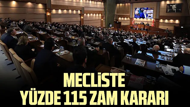 Mecliste yüzde 115 zam kararı