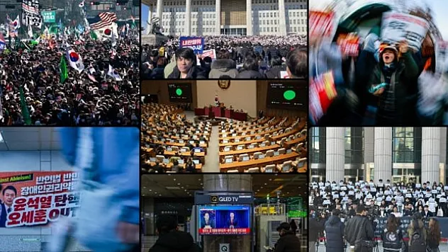 Yoon'un azlinin talep edilmesine şahit oldu