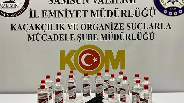 Samsun'da sahte içki operasyonu