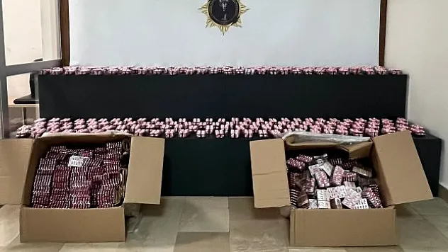 35 bin adet uyuşturucuyla yakalandı