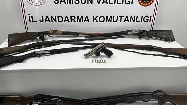 7 ruhsatsız tüfek ele geçirdi
