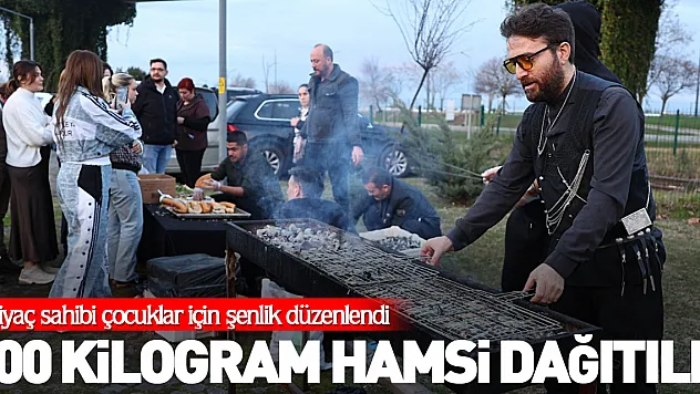 300 kilogram hamsi dağıtıldı
