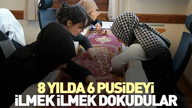 8 yılda 6 puşideyi ilmek ilmek dokudular