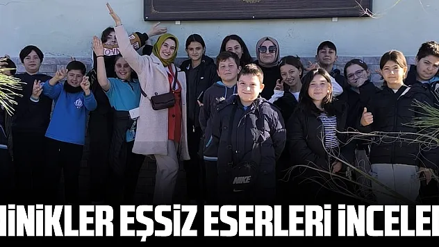 Minikler Eşsiz eserleri inceledi