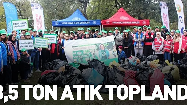 3,5 ton atık toplandı