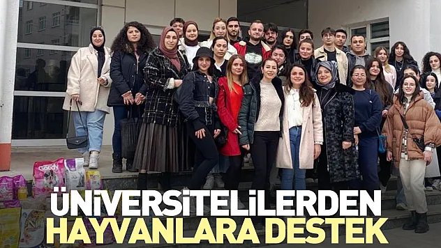 Üniversitelilerden hayvanlara destek