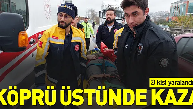 Köprü üstünde kaza