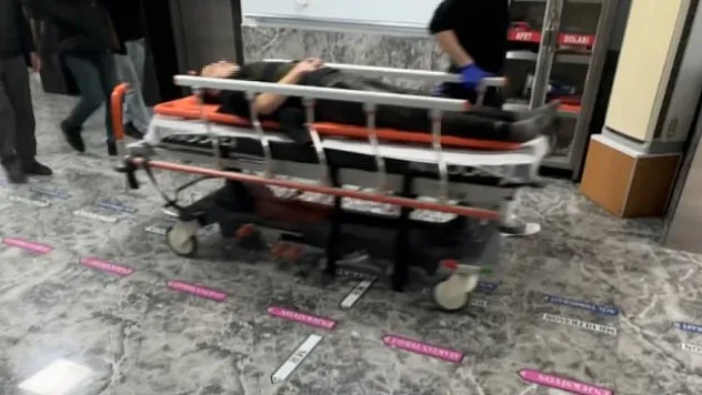 Kirko devrildi araç üstüne düştü