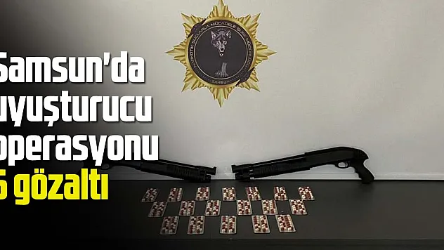 Samsun'da uyuşturucu operasyonu: 6 gözaltı
