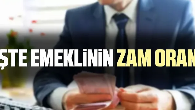 iŞTE EMEKLiNiN ZAM ORANI