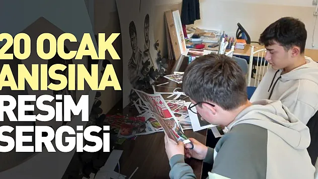 20 Ocak anısına resim sergisi