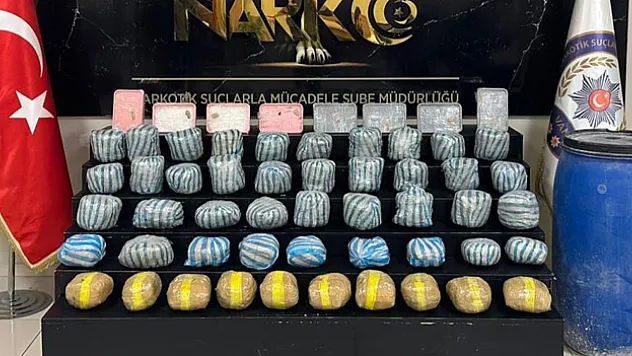 36 kilo uyuşturucu ele geçirildi