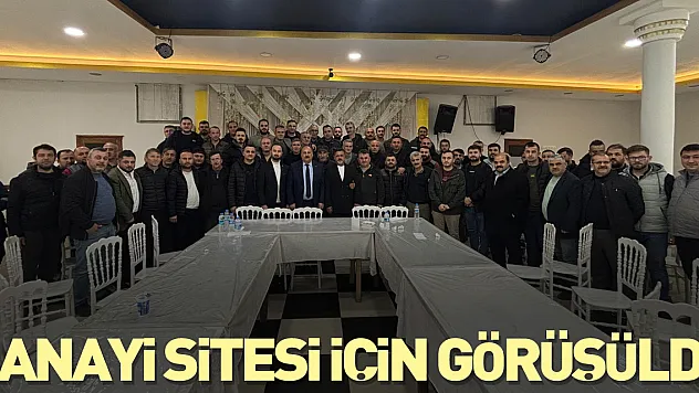 Sanayi sitesi için görüşüldü