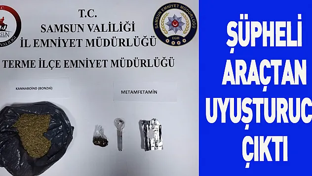 Şüpheli araçtan uyuşturucu çıktı, 3 kişi gözaltına alındı