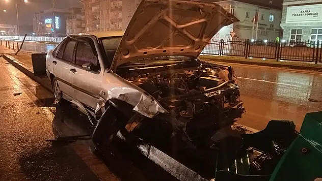 Bafra'da trafik kazası