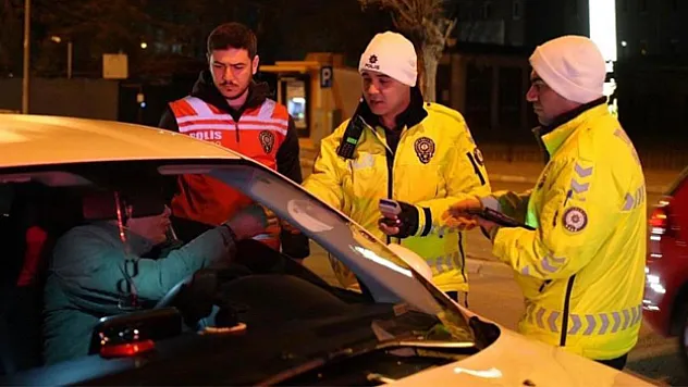 34 araç trafikten men edildi