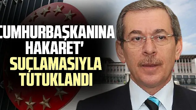 'Cumhurbaşkanına hakaret' suçlamasıyla tutuklandı