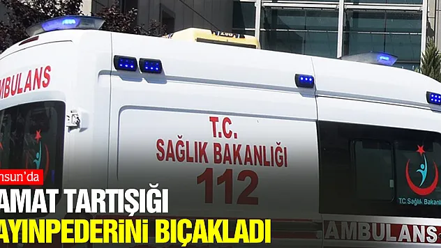 DAMAT TARTIŞIĞI KAYINPEDERİNİ BIÇAKLADI