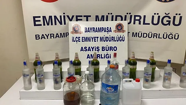 Sahte içki imalathanesine baskın