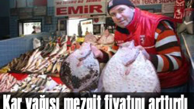 Kar yağışı mezgit fiyatını arttırdı