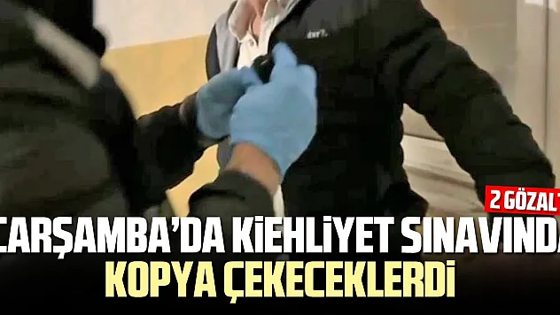 Kopya düzeneğiyle ehliyet sınavına girerken yakalandı: 2 gözaltı