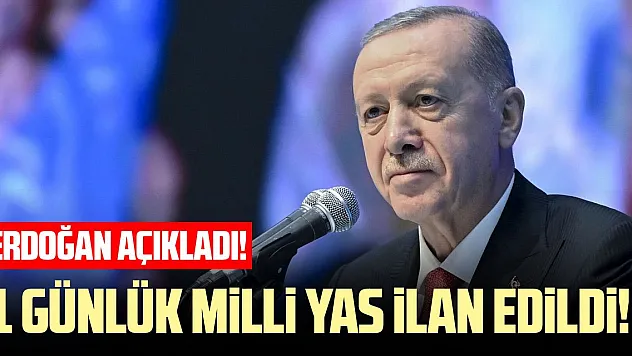 Erdoğan'dan Bolu açıklaması: 1 günlük milli yas ilan edildi