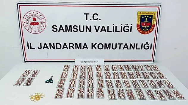 2 kişi 784 adet uyuşturucu hap ele geçirildi