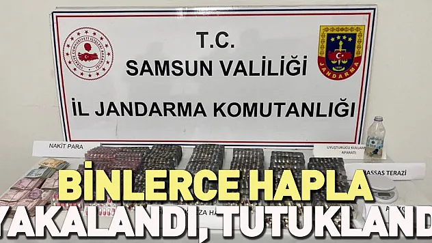 4 bin 555 adet hapla yakalanan şahıs tutuklandı