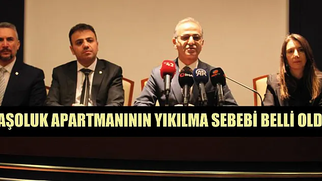 Taşoluk apartmanının yıkılma sebebi belli oldu