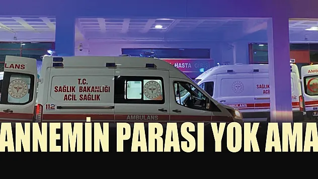 Yangından kurtarılıp ambulansa alındı, hastaneye gideceğini öğrenince 'Annemin parası yok ama' dedi