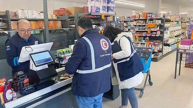 Yozgat'ta Marketlerde fahiş fiyat denetimi 55 işletmede toplam 1.962 ürün denetlendi