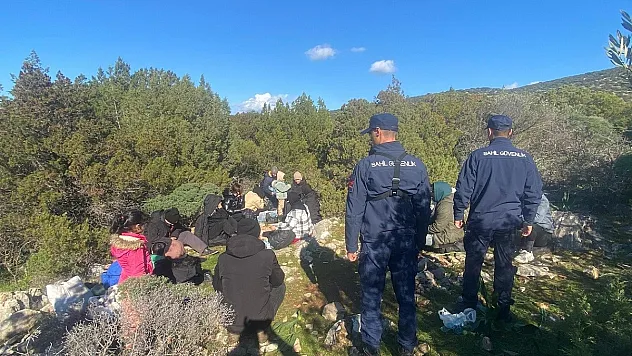 Bodrum'da 18 düzensiz göçmen yakalandı