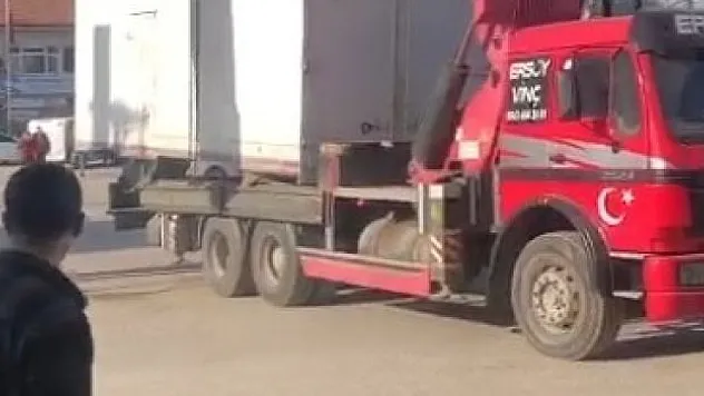 Vinç sanayi nizamiyesine takıldı