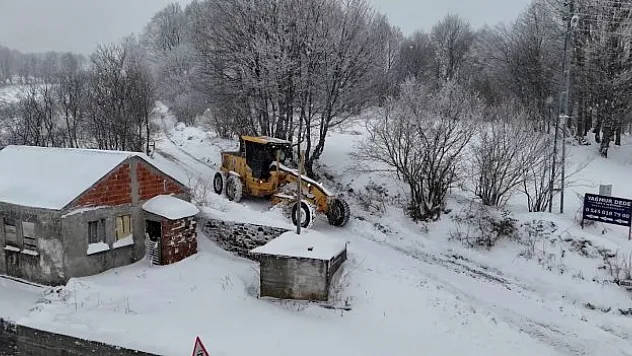 Atakum'da kar çalışması