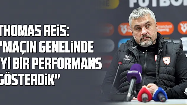 Thomas Reis: 'Maçın genelinde iyi bir performans gösterdik'