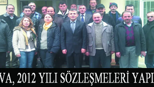 ÇMVA, 2012 Yılı Sözleşmeleri Yapıldı