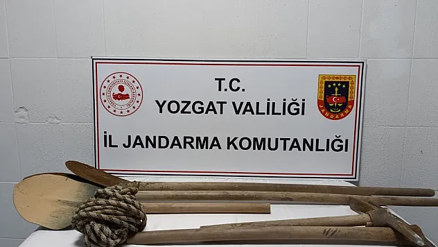 Yerköy'de kaçak kazıya suçüstü