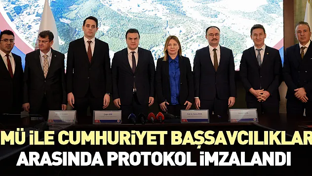 OMÜ İLE CUMHURİYET BAŞSAVCILIKLARI ARASINDA PROTOKOL İMZALANDI