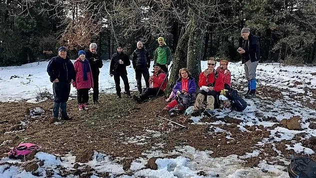 Soğuk hava bile doğa severlere engel olamadı