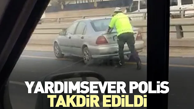 Yardımsever polis takdir edildi