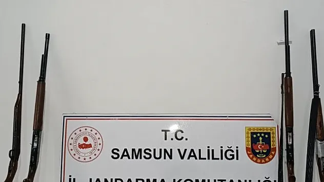 Ruhsatsız silah ve mühimmat ele geçirildi